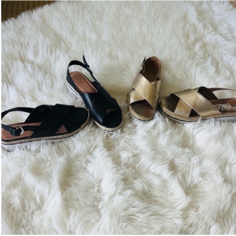 Caslon gold & black Bundle of TWO Sandals Size 8 - Picture 4 of 7